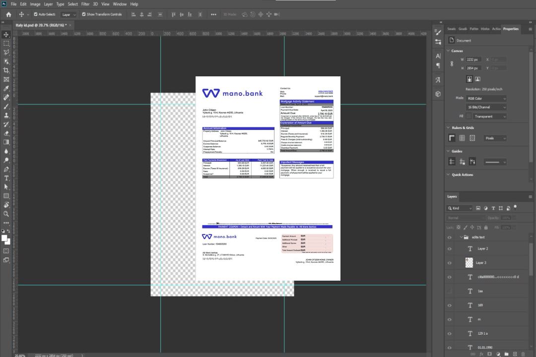Lituanie AB Mano bankas relevé hypothécaire Modèle Word et PDF template Lituanie AB Mano bankas relevé hypothécaire Modèle Word et PDF template